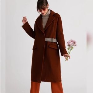 Petite Studio Carmen Wool Coat Cinnamon